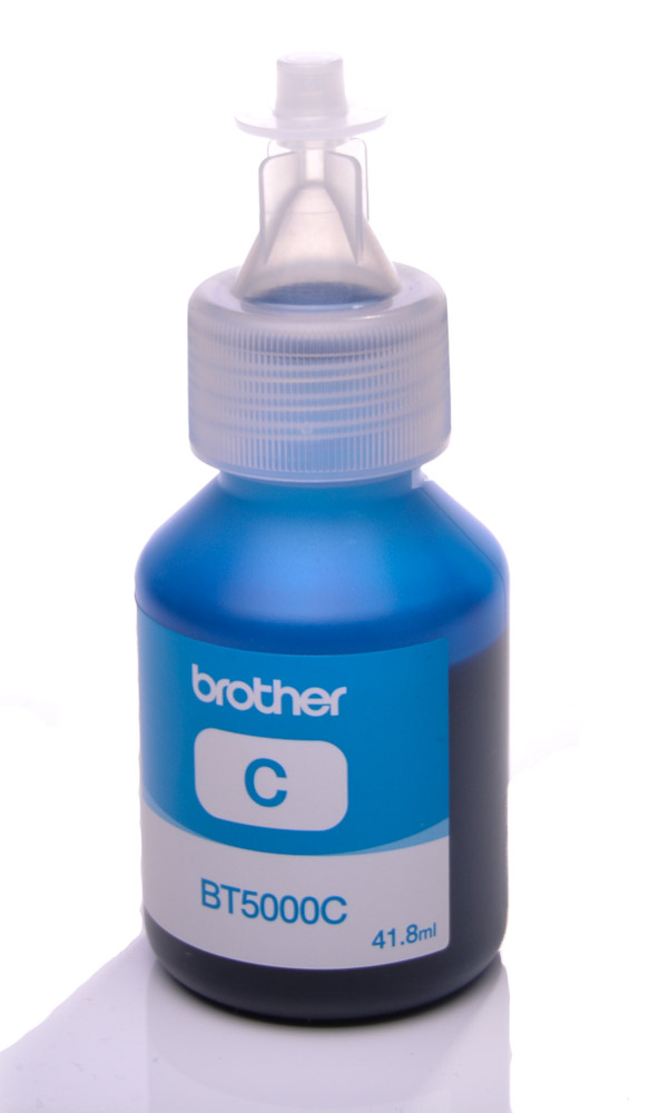 Brother BT-5000C Original Cyan Refill Ink Tank Bottle - 5,000 pages Compatible Model HL-T4000DW, DCP-T300, T310, T500W, T510W, T700W, T710W, T810W, MFC-T800W , T910D, T4500DW